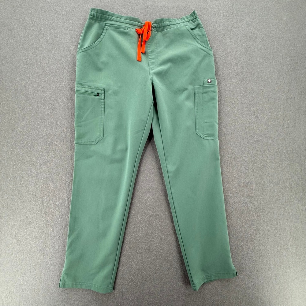 FIGS Yola Skinny Scrub Bottoms Pants Color Jade Green Women MP